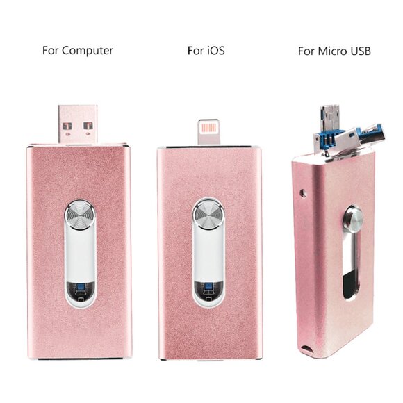 Acuvar 64GB Mobile USB Flash Drive for i-Phone, i-Pad and Most USB Devices - Picture 7 of 8